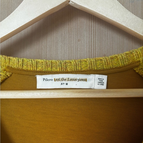 ANTHROPOLOGIE - Pilcro and the letterpress| Dually Clad Seeater in mustard | M - Picture 7 of 9